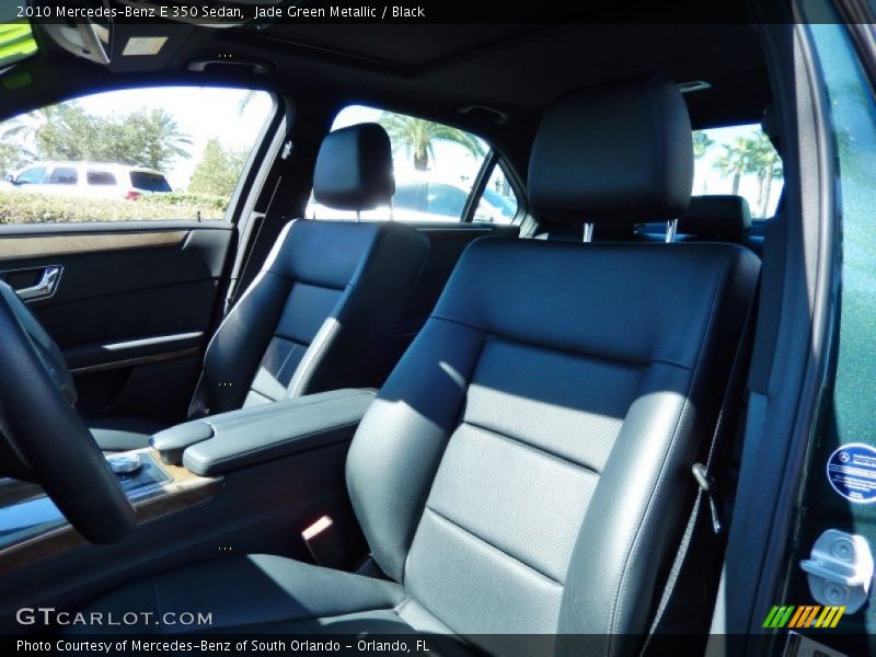 Jade Green Metallic / Black 2010 Mercedes-Benz E 350 Sedan