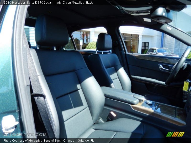 Jade Green Metallic / Black 2010 Mercedes-Benz E 350 Sedan