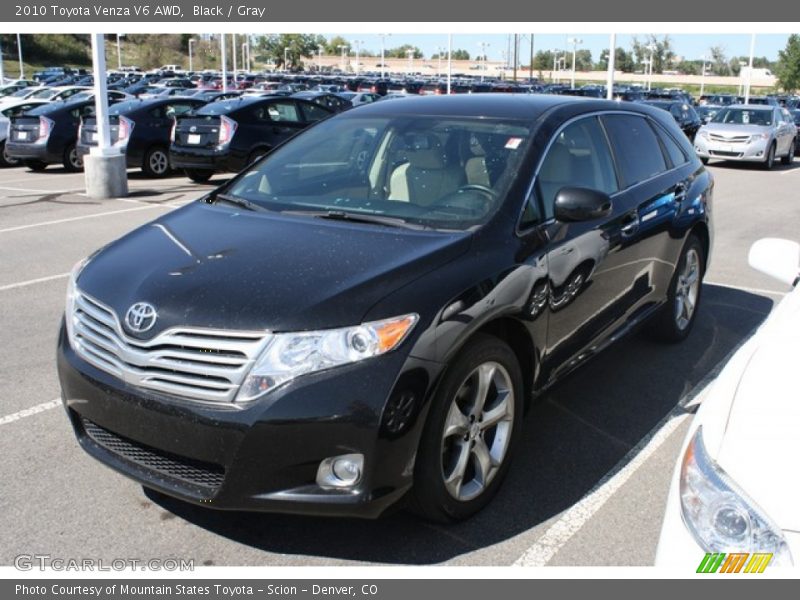 Black / Gray 2010 Toyota Venza V6 AWD