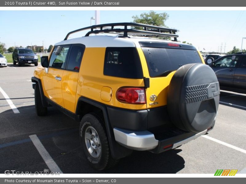 Sun Fusion Yellow / Dark Charcoal 2010 Toyota FJ Cruiser 4WD