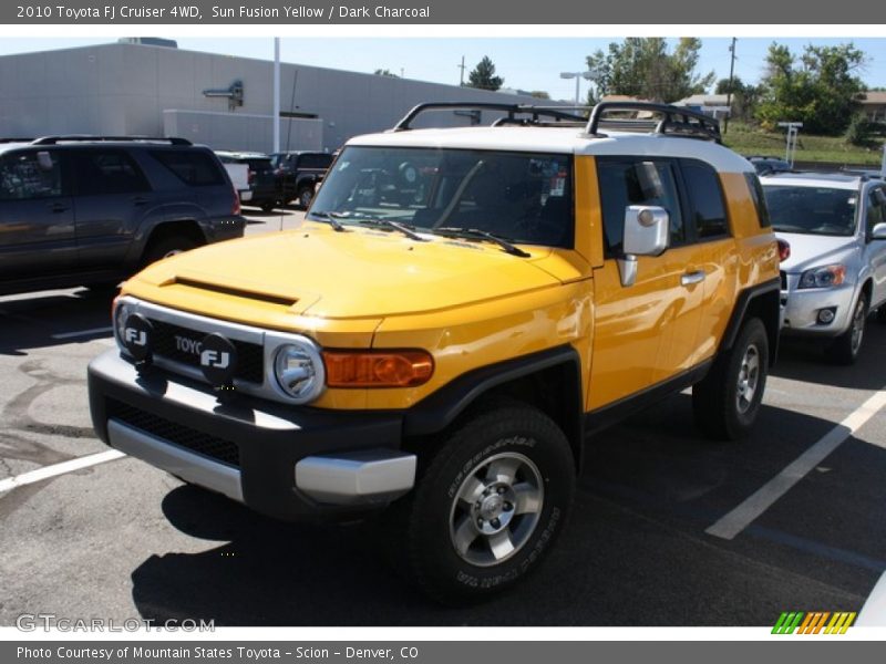 Sun Fusion Yellow / Dark Charcoal 2010 Toyota FJ Cruiser 4WD