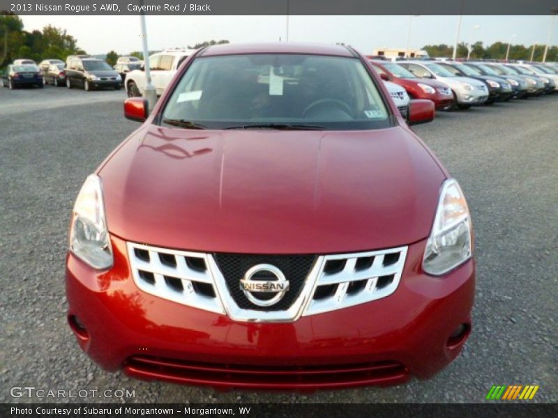 Cayenne Red / Black 2013 Nissan Rogue S AWD