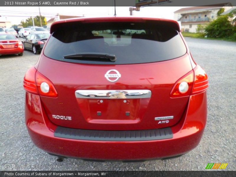Cayenne Red / Black 2013 Nissan Rogue S AWD