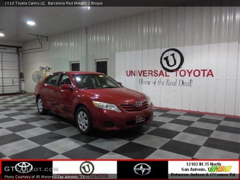Barcelona Red Metallic / Bisque 2010 Toyota Camry LE