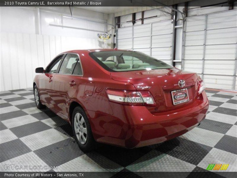Barcelona Red Metallic / Bisque 2010 Toyota Camry LE