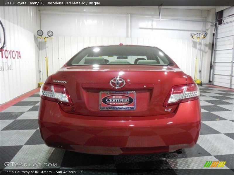 Barcelona Red Metallic / Bisque 2010 Toyota Camry LE