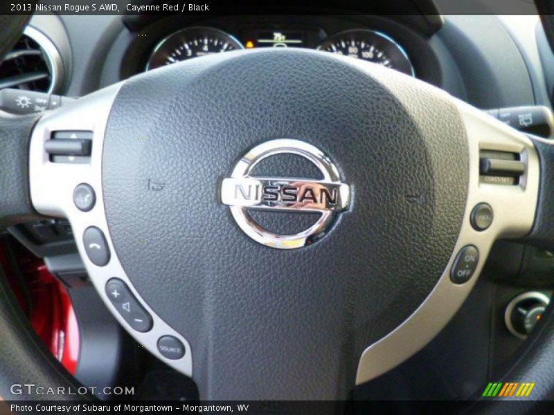 Cayenne Red / Black 2013 Nissan Rogue S AWD