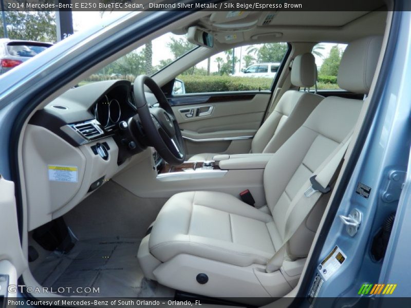  2014 E E250 BlueTEC Sedan Silk Beige/Espresso Brown Interior