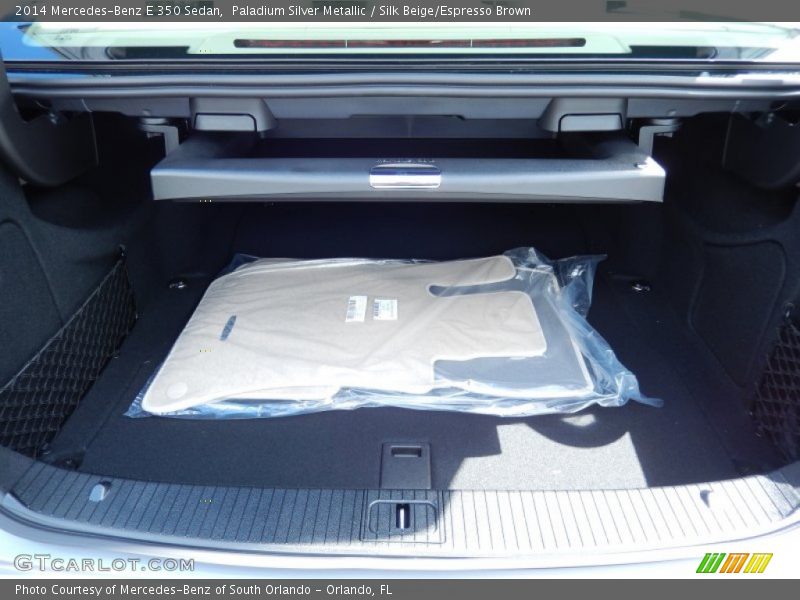 Paladium Silver Metallic / Silk Beige/Espresso Brown 2014 Mercedes-Benz E 350 Sedan