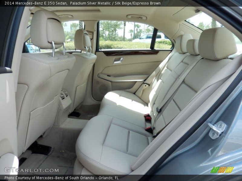 Paladium Silver Metallic / Silk Beige/Espresso Brown 2014 Mercedes-Benz E 350 Sedan