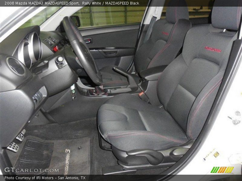 Rally White / MAZDASPEED Black 2008 Mazda MAZDA3 MAZDASPEED Sport