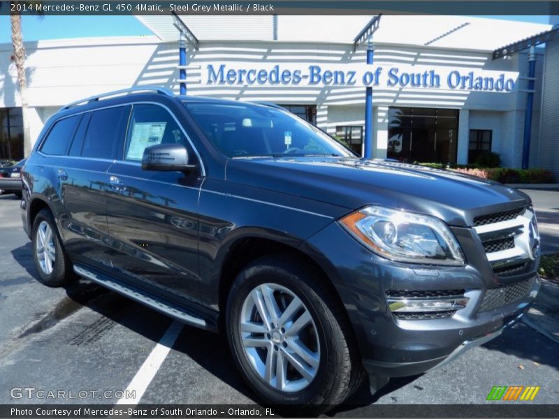 Steel Grey Metallic / Black 2014 Mercedes-Benz GL 450 4Matic