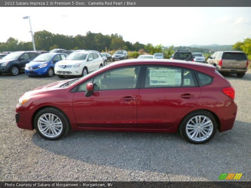 Camellia Red Pearl / Black 2013 Subaru Impreza 2.0i Premium 5 Door