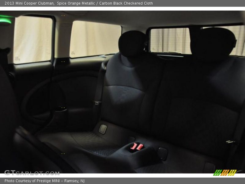 Spice Orange Metallic / Carbon Black Checkered Cloth 2013 Mini Cooper Clubman
