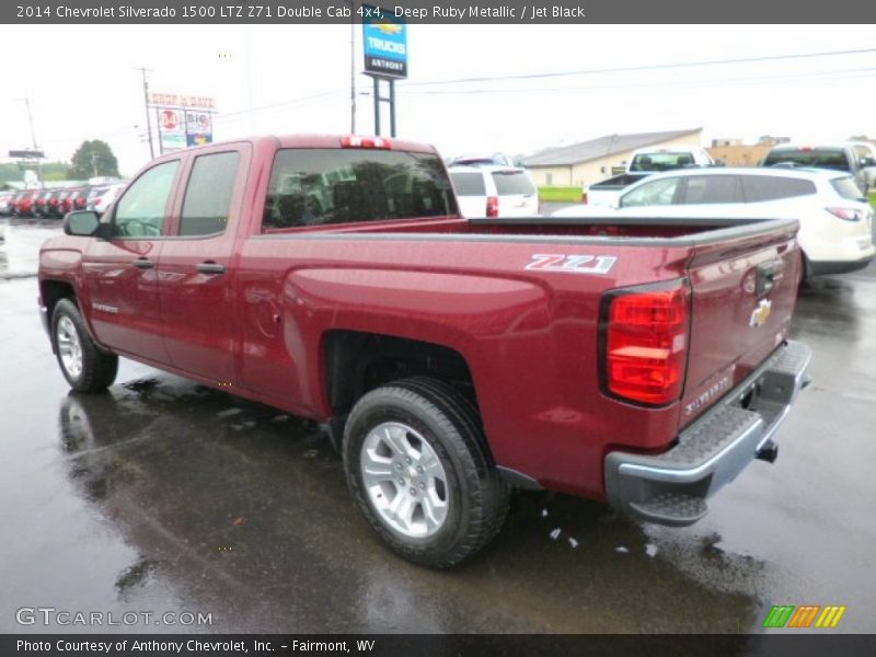 Deep Ruby Metallic / Jet Black 2014 Chevrolet Silverado 1500 LTZ Z71 Double Cab 4x4