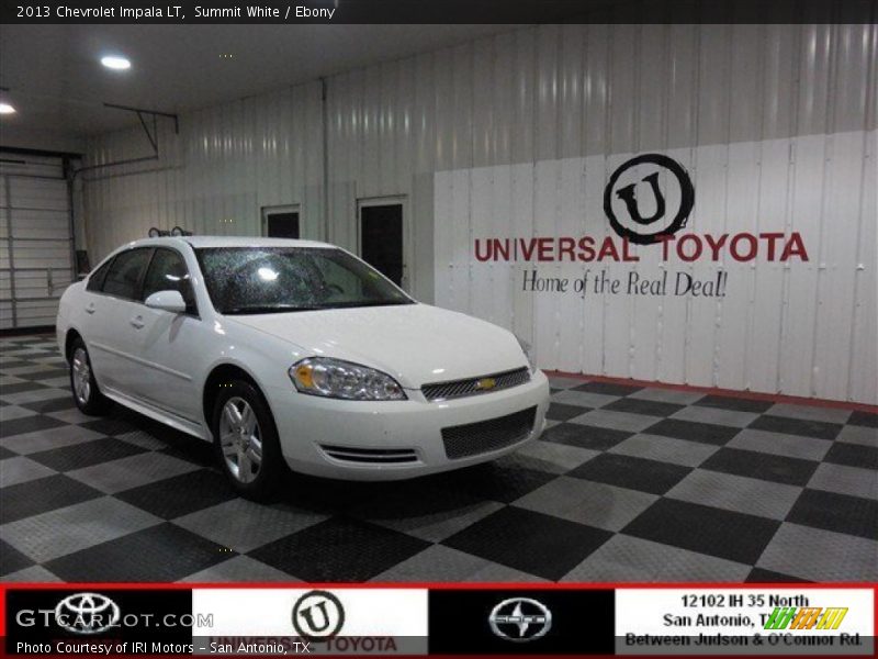 Summit White / Ebony 2013 Chevrolet Impala LT