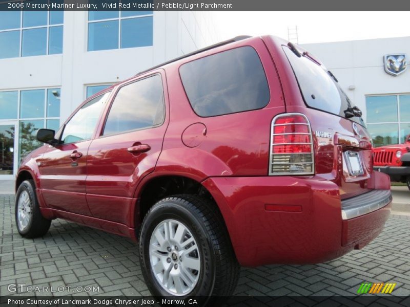 Vivid Red Metallic / Pebble/Light Parchment 2006 Mercury Mariner Luxury
