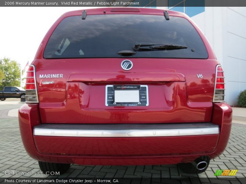 Vivid Red Metallic / Pebble/Light Parchment 2006 Mercury Mariner Luxury