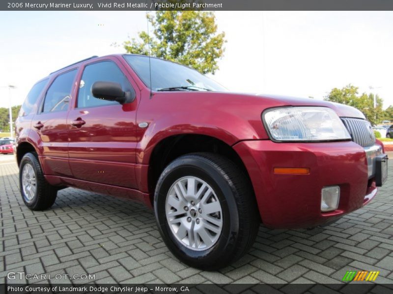 Vivid Red Metallic / Pebble/Light Parchment 2006 Mercury Mariner Luxury