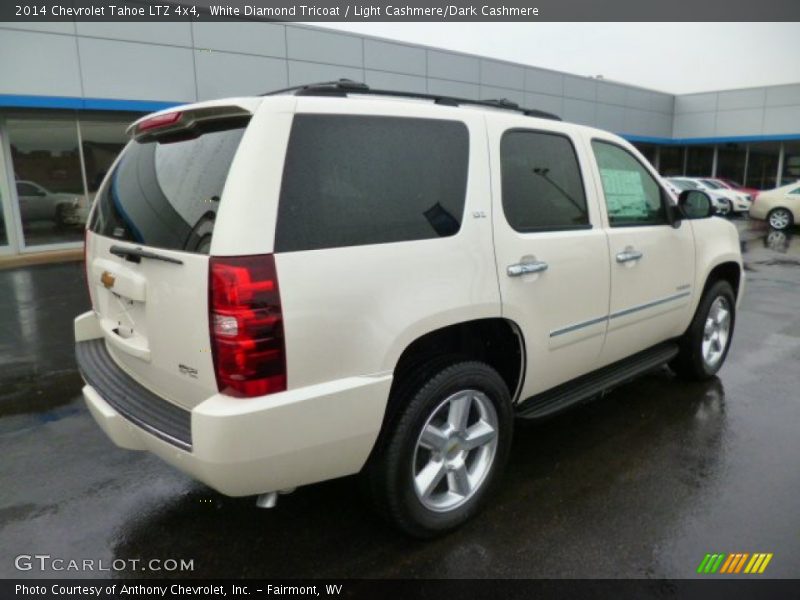 White Diamond Tricoat / Light Cashmere/Dark Cashmere 2014 Chevrolet Tahoe LTZ 4x4