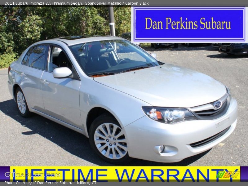 Spark Silver Metallic / Carbon Black 2011 Subaru Impreza 2.5i Premium Sedan