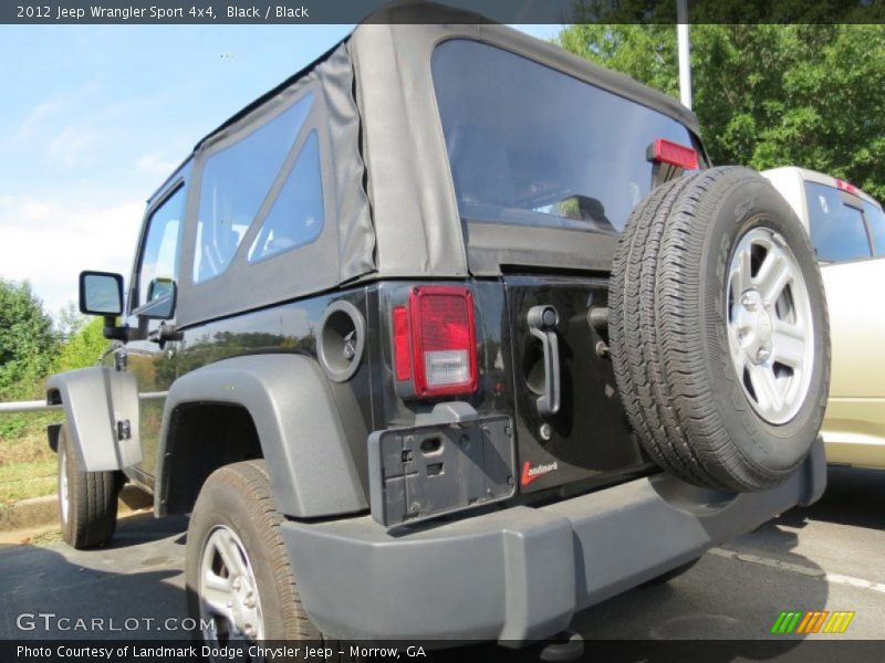 Black / Black 2012 Jeep Wrangler Sport 4x4