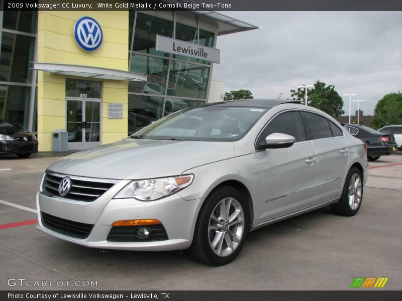 White Gold Metallic / Cornsilk Beige Two-Tone 2009 Volkswagen CC Luxury