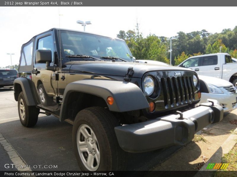 Black / Black 2012 Jeep Wrangler Sport 4x4