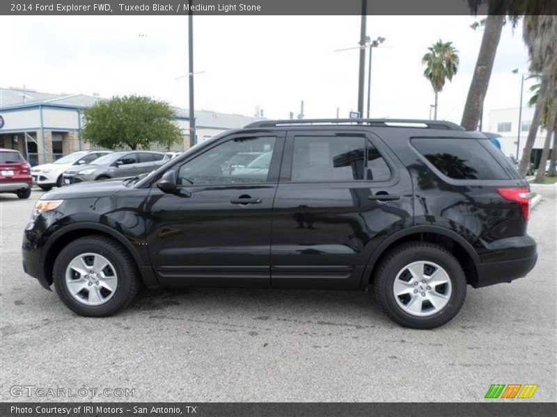 Tuxedo Black / Medium Light Stone 2014 Ford Explorer FWD