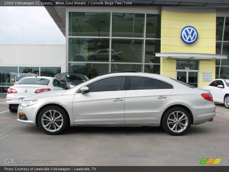 White Gold Metallic / Cornsilk Beige Two-Tone 2009 Volkswagen CC Luxury