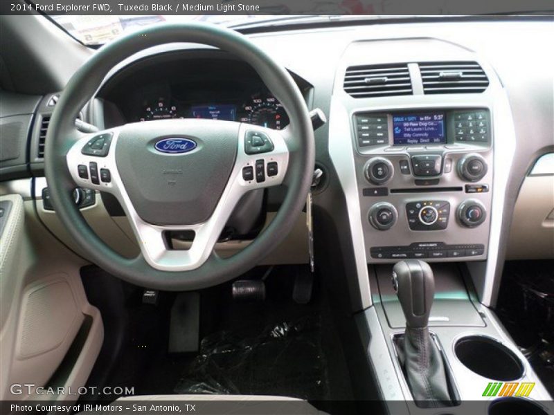 Tuxedo Black / Medium Light Stone 2014 Ford Explorer FWD