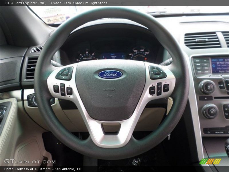 Tuxedo Black / Medium Light Stone 2014 Ford Explorer FWD