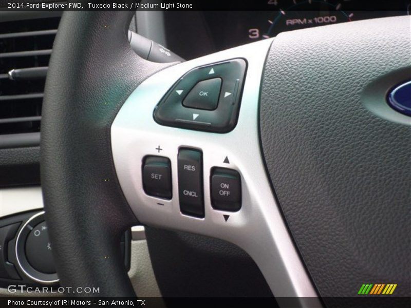 Tuxedo Black / Medium Light Stone 2014 Ford Explorer FWD
