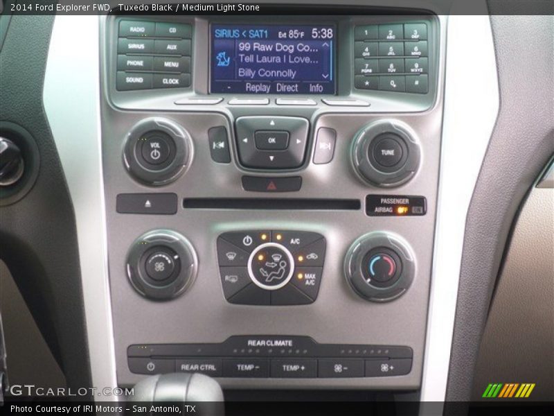 Tuxedo Black / Medium Light Stone 2014 Ford Explorer FWD