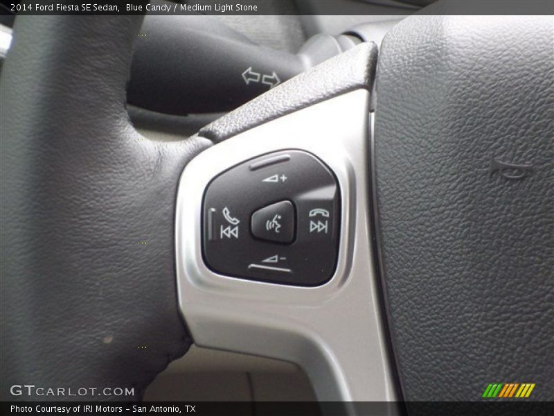 Blue Candy / Medium Light Stone 2014 Ford Fiesta SE Sedan