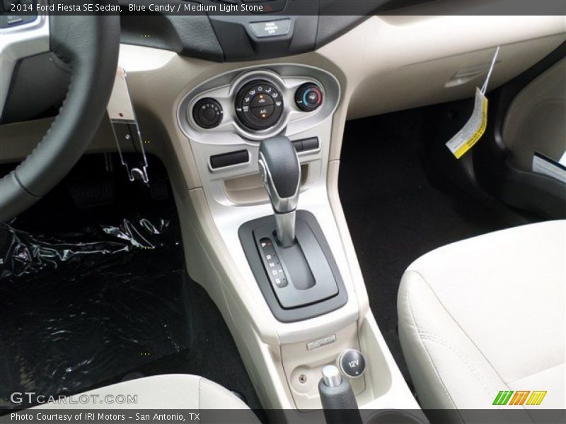 Blue Candy / Medium Light Stone 2014 Ford Fiesta SE Sedan