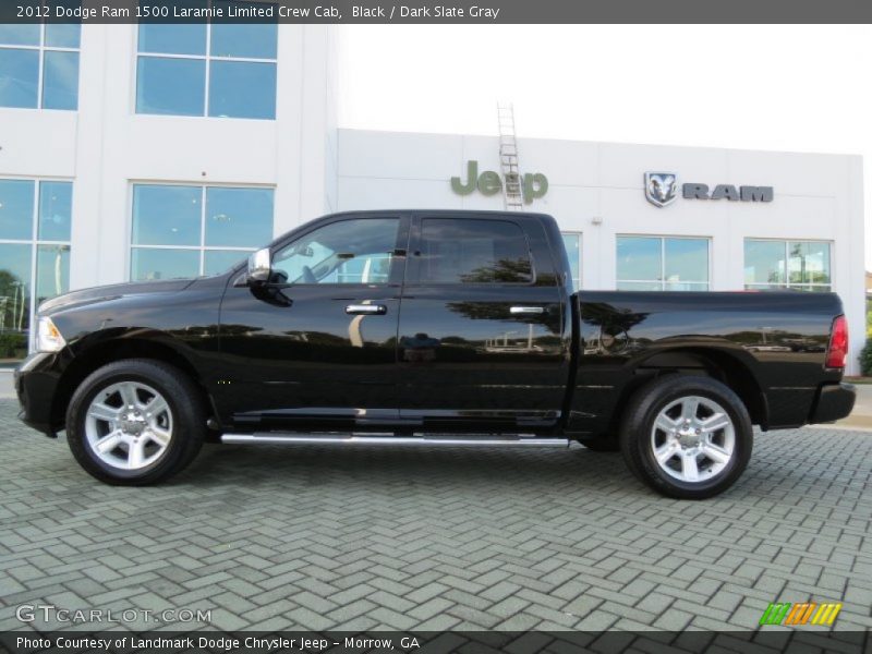 Black / Dark Slate Gray 2012 Dodge Ram 1500 Laramie Limited Crew Cab