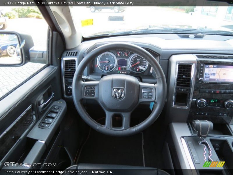 Black / Dark Slate Gray 2012 Dodge Ram 1500 Laramie Limited Crew Cab