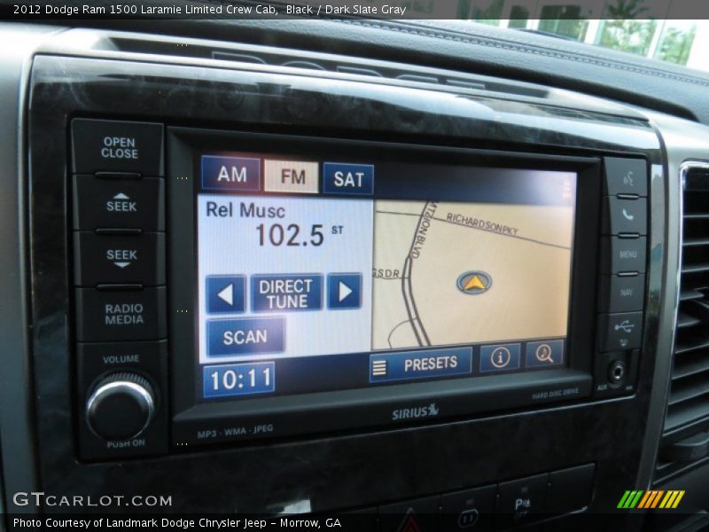 Black / Dark Slate Gray 2012 Dodge Ram 1500 Laramie Limited Crew Cab