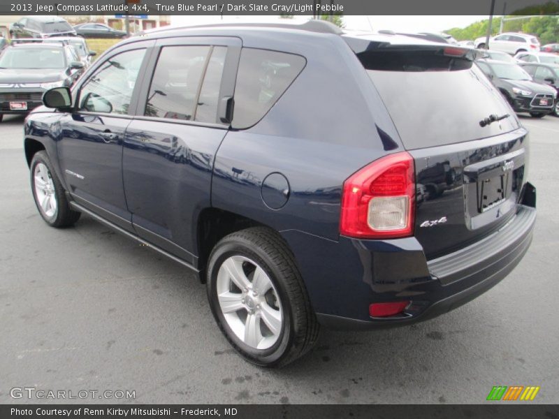 True Blue Pearl / Dark Slate Gray/Light Pebble 2013 Jeep Compass Latitude 4x4
