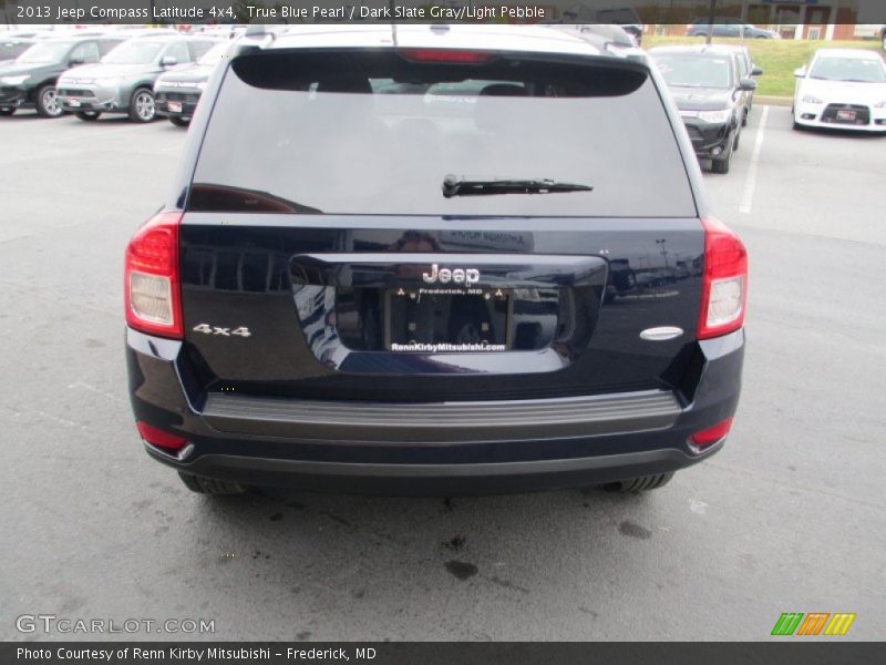 True Blue Pearl / Dark Slate Gray/Light Pebble 2013 Jeep Compass Latitude 4x4