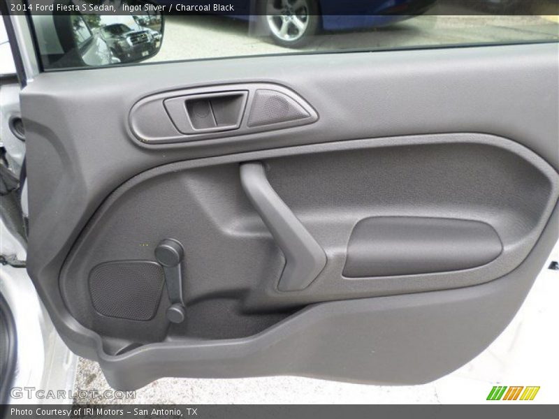 Ingot Silver / Charcoal Black 2014 Ford Fiesta S Sedan