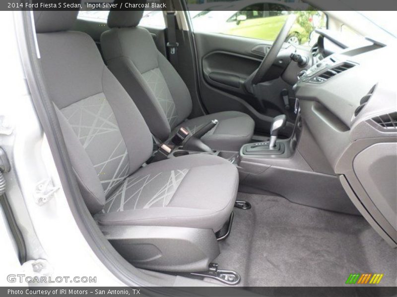 Ingot Silver / Charcoal Black 2014 Ford Fiesta S Sedan