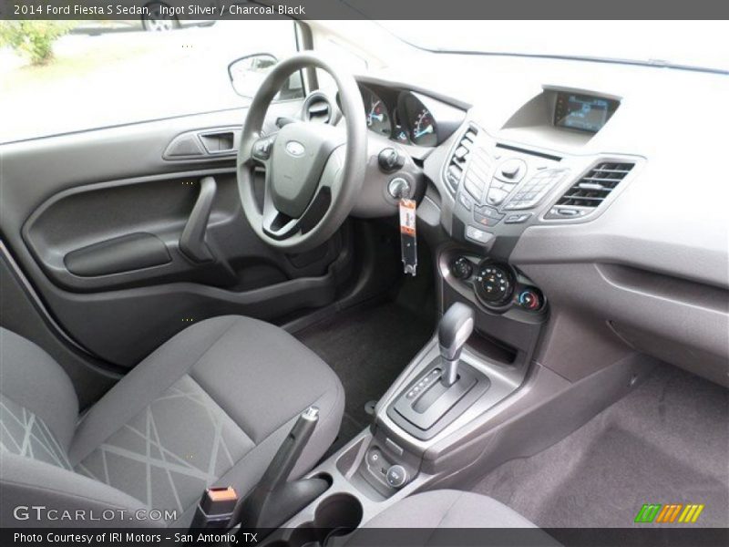 Ingot Silver / Charcoal Black 2014 Ford Fiesta S Sedan