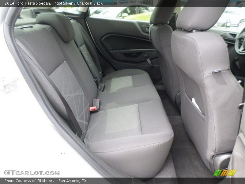 Ingot Silver / Charcoal Black 2014 Ford Fiesta S Sedan