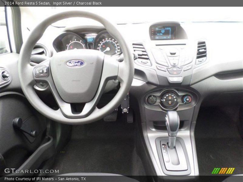 Ingot Silver / Charcoal Black 2014 Ford Fiesta S Sedan