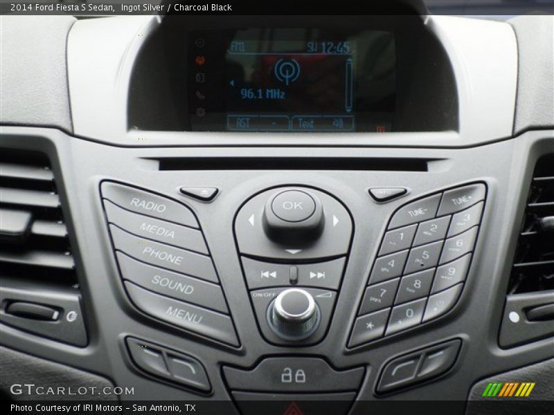 Ingot Silver / Charcoal Black 2014 Ford Fiesta S Sedan