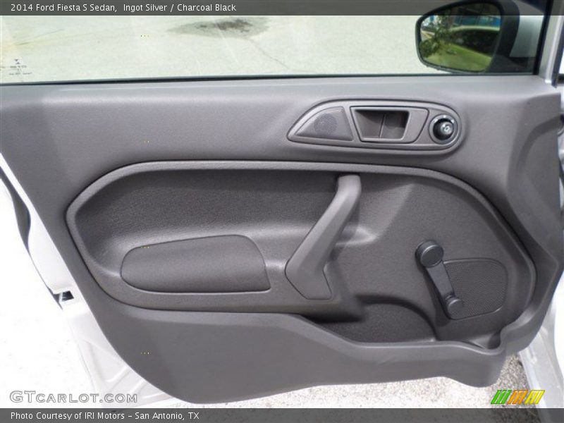 Ingot Silver / Charcoal Black 2014 Ford Fiesta S Sedan