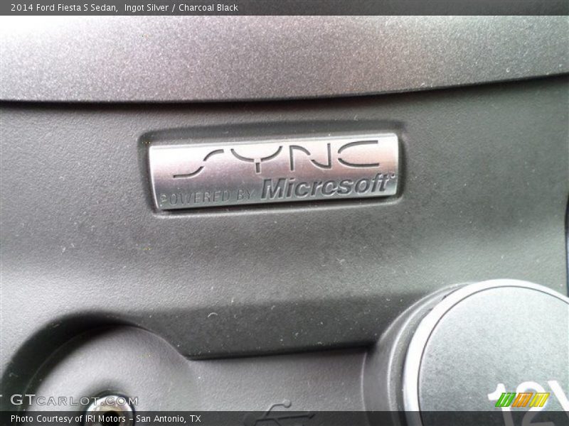 Ingot Silver / Charcoal Black 2014 Ford Fiesta S Sedan