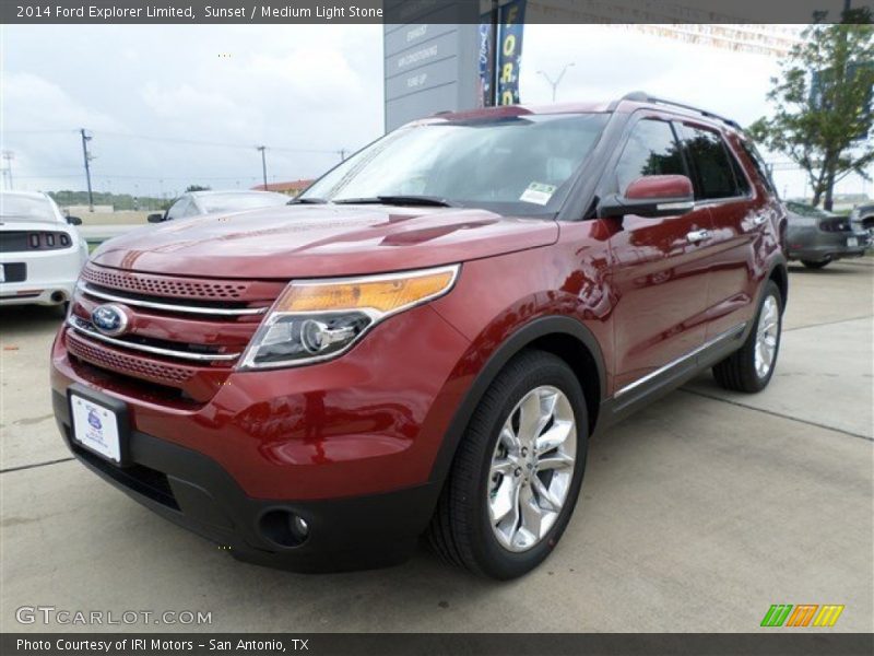 Sunset / Medium Light Stone 2014 Ford Explorer Limited